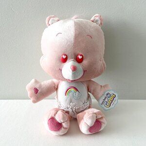 CARE BEAR CUBS Cheer Bear Cub Plush Pink Nanco 2006 Stuffed Animal Toy Paper Tag